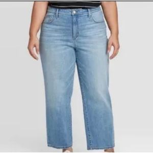 Ava & Viv High Rise Straight Medium Wash Jeans Various Sizes